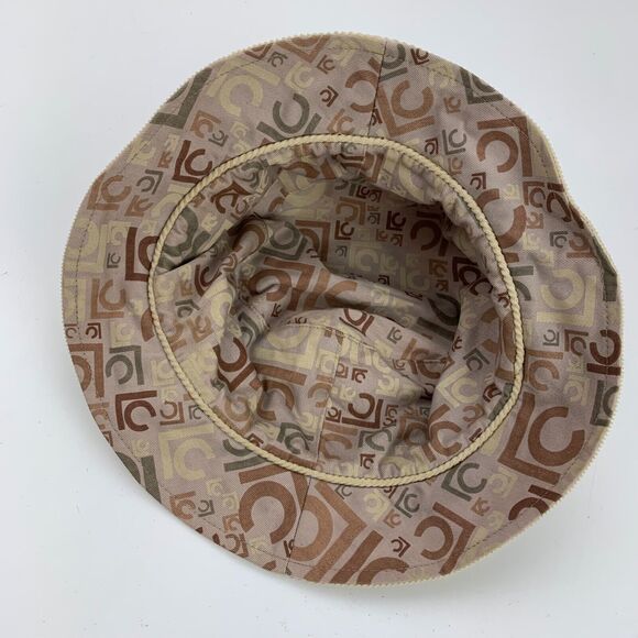 LC Reversible Beige Bucket Womens Cap Hat Fitted One Size - Picture 9 of 9